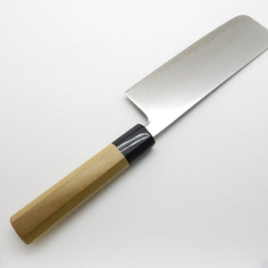 Yoshihiro Aogami Super Nakiri - Carbon Steel Chef's Nakiri with High Edge Retention, Magnolia Handle