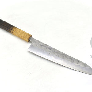 YuiSenri Ginsan Nashiji Finish Gyuto 210 mm – Stainless Chef’s Knife with Excellent Edge Retention and Easy Maintenance, Oak Handle