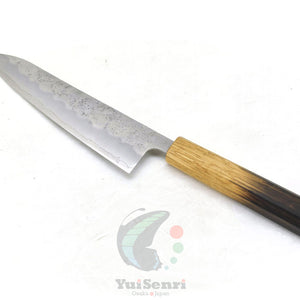 YuiSenri Ginsan Nashiji Finish Gyuto 210 mm – Stainless Chef’s Knife with Excellent Edge Retention and Easy Maintenance, Oak Handle