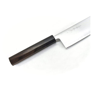 Yoshihiro Aogami Super Clad Chef's Nakiri Octagonal Shitan Handle