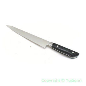 Suisin Premium INOX  Sujihiki 240 mm My Carta Handle Green