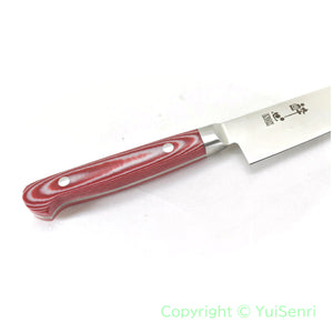 Suisin Premium INOX  Paring Knife 150 mm / My Carta Handle Red White