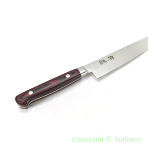 Suisin Premium INOX  Paring Knife 150 mm / My Carta Handle Red Black