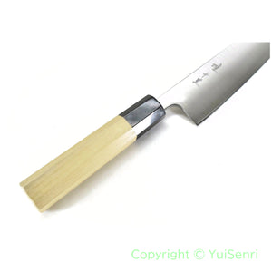 YuiSenri GINSAN /Silver #3 Stainelss Japanese Style Bunka /Kengata Santoku 170 mm