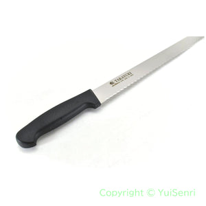 Sakai Takayuki GRAND CHEF Molybdenum Stainless Wave Bread Knife PC Black Handle