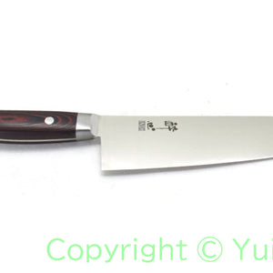 Suisin Premium INOX  Santoku 180 mm / My Carta Handle Red Black