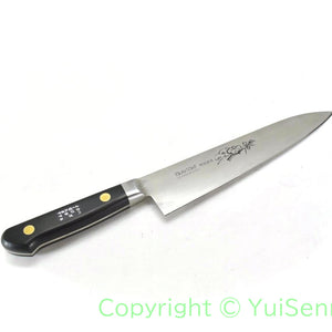 Misono EU CARBON (Swedish) STEEL Gyuto with Flower Engraving