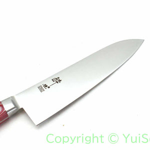 Suisin Premium INOX  Santoku 180 mm / My Carta Handle Red White