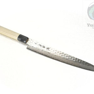 Sakai Takayuki 45 Layers Hammered Damascus Japanese Style Sujihiki