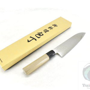 Yoshihiro ZAD AUS10 Clad 45 Layers Damascus Santoku 180 mm