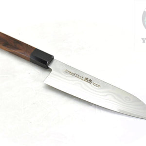 Sakai Takayuki GRAND CHEF HAMON 45 Layers Damascus BOHLER SP Steel Santoku 170 mm