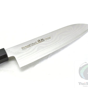 Sakai Takayuki GRAND CHEF HAMON 45 Layers Damascus BOHLER SP Steel Santoku 170 mm