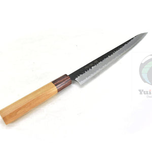 Sakai Takayuki Aogami Super Hammered Black Finish Sujihiki 240 mm