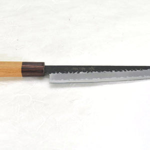 Sakai Takayuki Aogami Super Hammered Black Finish Sujihiki 240 mm