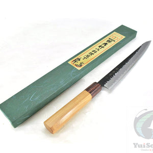 Sakai Takayuki Aogami Super Hammered Black Finish Sujihiki 240 mm