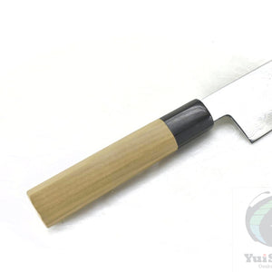 Yoshihiro Ginsan Damascus Gyuto 210 mm - Stainless Chef's Knife with Excellent Edge Retention and Easy Maintenance, Magnolia Handle