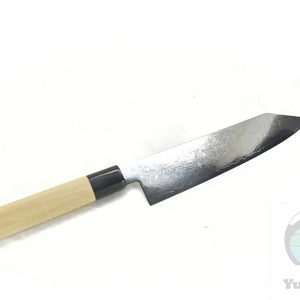 Yoshihiro Ginsan Damascus Kiritsuke Gyuto 210 mm - Stainless Chef's Knife with Excellent Edge Retention and Easy Maintenance, Magnolia Handle