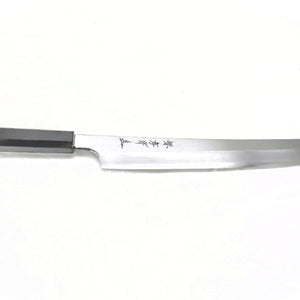 Sakai Takayuki GINSAN /Silver #3 Stainless Kiritsuke Style Yanagiba, Ebony Handle