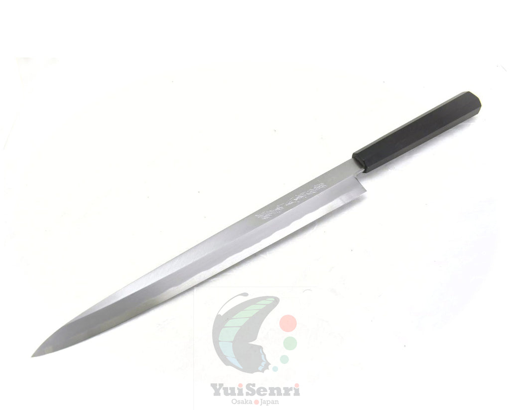 Yoshihiro Blue Steel #2 AOGASUMI Professional Left Handed Yanagiba 330 mm, Ebony Handle
