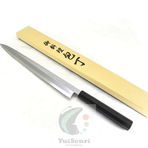 Yoshihiro Blue Steel #2 AOGASUMI Professional Left Handed Yanagiba 330 mm, Ebony Handle