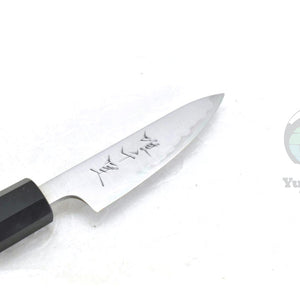 YuiSenri Original Aogami Super Paring Knife 80 mm – Japanese Carbon Steel Petty Knife with Magnolia Handle