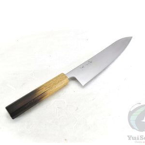 YuiSenri Original Ginsan Gyuto 210 mm – Japanese Stainless Chef’s Knife with Octagonal Oak Handle