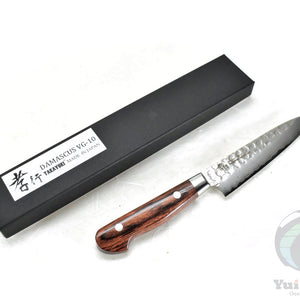 Sakai Takayuki VG-10 33 Layers Hammered Damascus Paring Knife - Stainless Steel Chef's Petty Knife with Excellent Balance of Sharpness and Durability