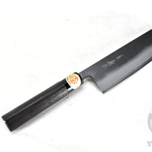 Yoshihiro KUSP Nakiri 165 mm – White Steel #2 Kurouchi Japanese Vegetable Knife