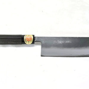Yoshihiro KUSP Nakiri 165 mm – White Steel #2 Kurouchi Japanese Vegetable Knife