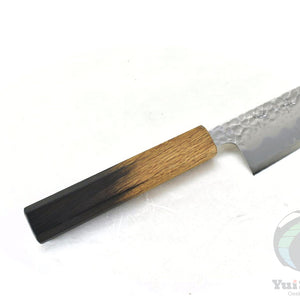 YuiSenri Aogami Super Gyuto 180 mm- Carbon Steel Chef's Knife with High Edge Retention, Oak Handle
