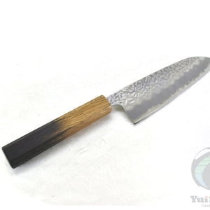 YuiSenri White Steel #1 Santoku 165 mm – Hammered Carbon Steel Japanese Multi-Purpose Knife