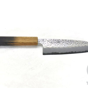 YuiSenri White Steel #1 Santoku 165 mm – Hammered Carbon Steel Japanese Multi-Purpose Knife