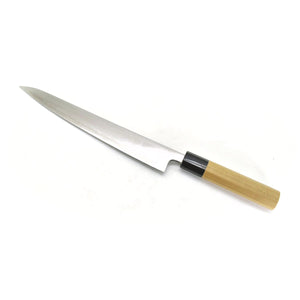 Yoshihiro Aogami Super Sujihiki - Carbon Steel Chef's Slicer with High Edge Retention, Magnolia Handle