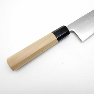 Yoshihiro Aogami Super Clad Chef's Santoku Octagonal Magnolia Handle