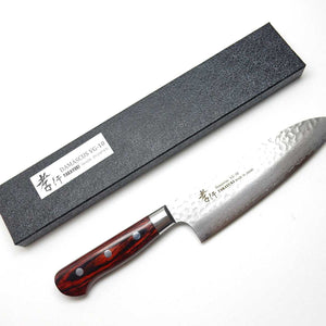 Sakai Takayuki VG-10 33 Layers Hammered Damascus Santoku 180 mm