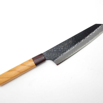 Sakai Takayuki Aogami Super Hammered Black Finish Kengata Gyuto 190 mm