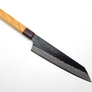 Sakai Takayuki Aogami Super Hammered Black Finish Kengata Gyuto 190 mm