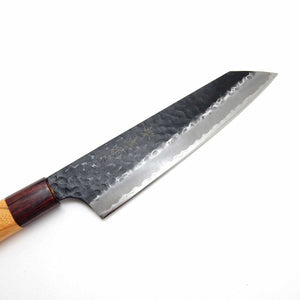 Sakai Takayuki Aogami Super Hammered Black Finish Kengata Gyuto 190 mm