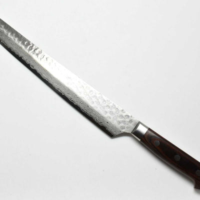 Sakai Takayuki VG-10 Hammered 17 Layers Damascus Kengata Yanagi 300 mm