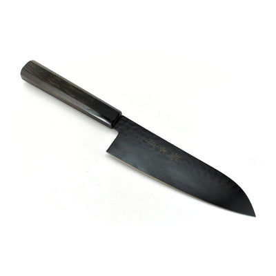 Sakai Takayuki KUROKAGE VG-10 Hammered Santoku 170 mm Black