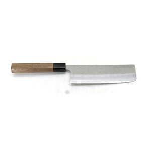 GINSAN /Yasuki Silver 3 Stainless Steel, Japanese Style Chef's Nakiri 165 mm Nashiji Finish