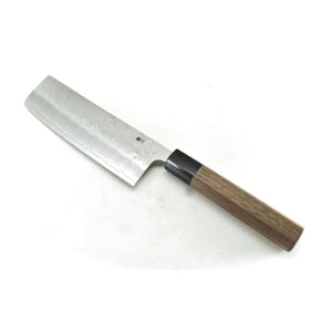GINSAN /Yasuki Silver 3 Stainless Steel, Japanese Style Chef's Nakiri 165 mm Nashiji Finish