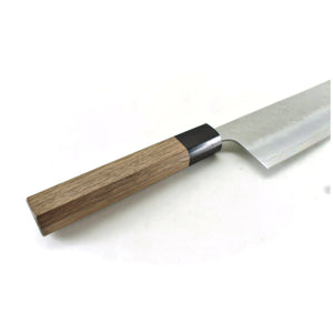 GINSAN /Yasuki Silver 3 Stainless Steel, Japanese Style Chef's Nakiri 165 mm Nashiji Finish