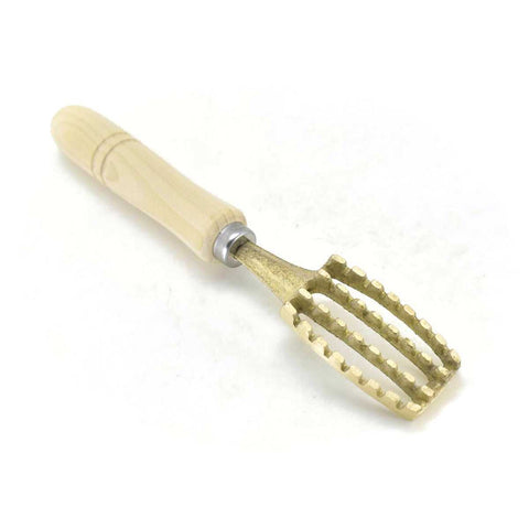 Japanese Chef's tool, Fish Scaler/Brass, "UROKOTORI" Wooden Handle
